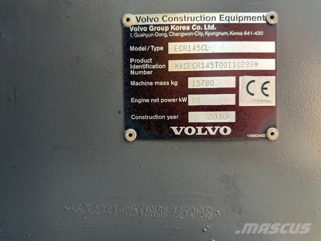 Volvo ECR145CL VA Rupsgraafmachines