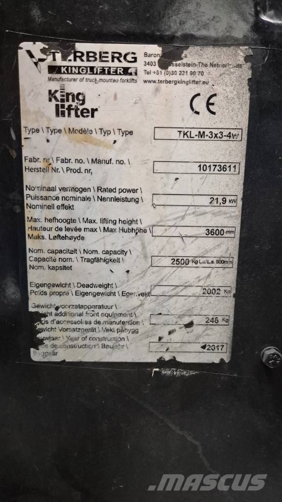Terberg kinglifter Truck mounted forklifts