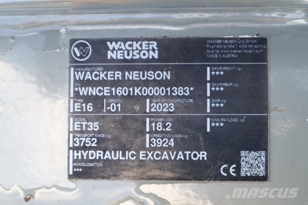 Wacker Neuson ET35 | VDS | 3X BUCKET | LOW HOURS! | QUICK COUPLE Мини екскаватори < 7 т