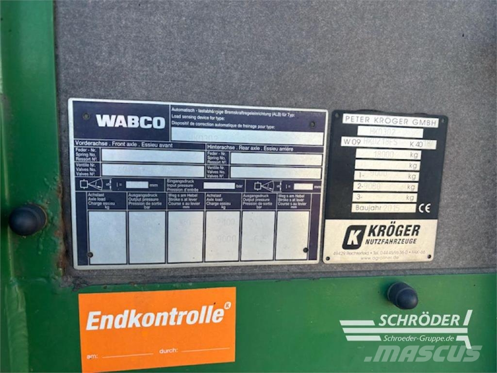 Kröger HKD 302 Allzweckanhänger