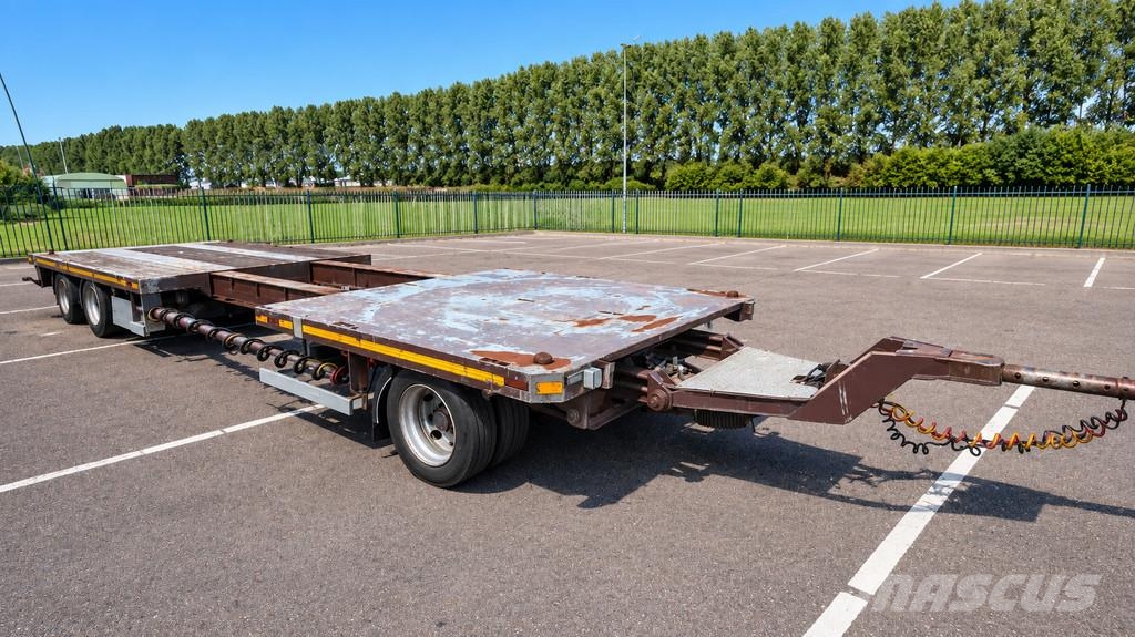 Draco 3 axle Flatbed trailer with twistlocks extendable Pritschenanhänger