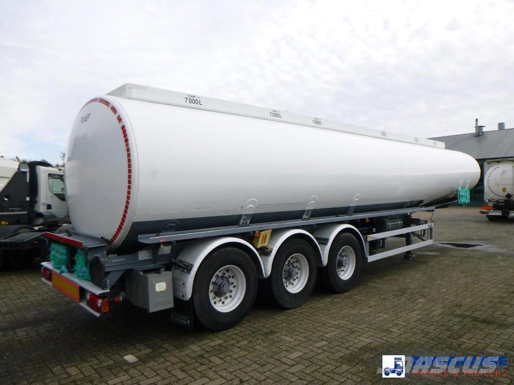 LAG Fuel tank alu 44.4 m3 / 6 comp + pump Cisternos - priekabos