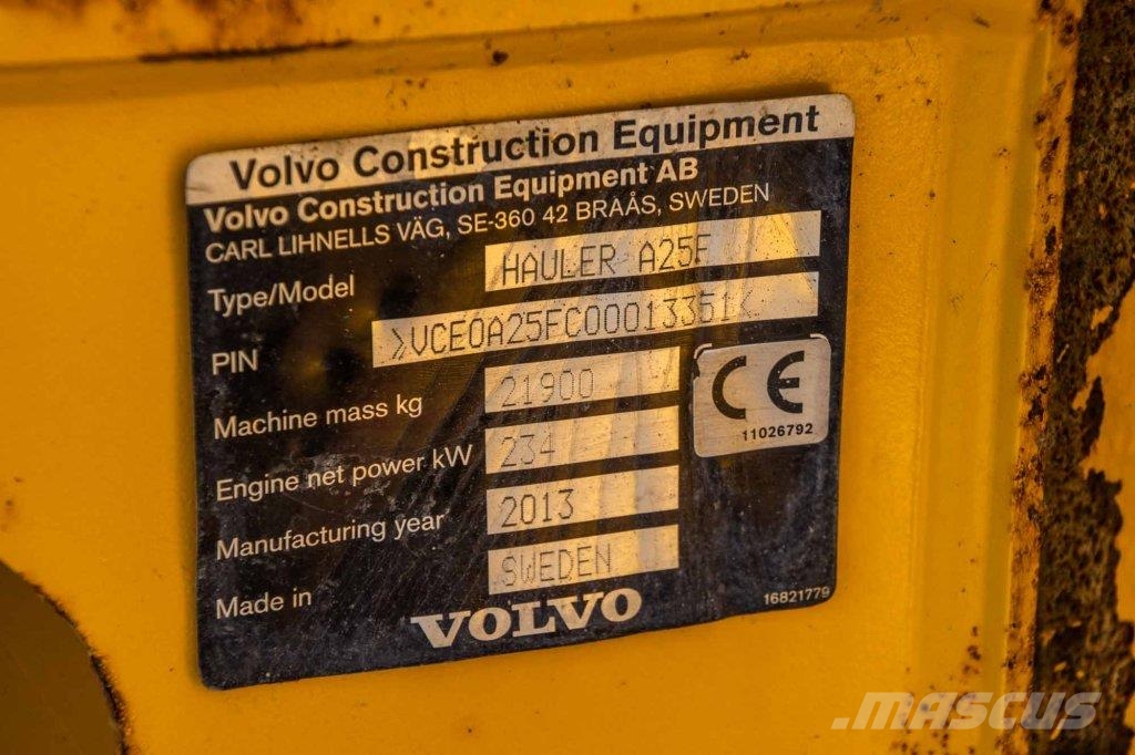 Volvo DUMPER A25F サイト　ダンプ