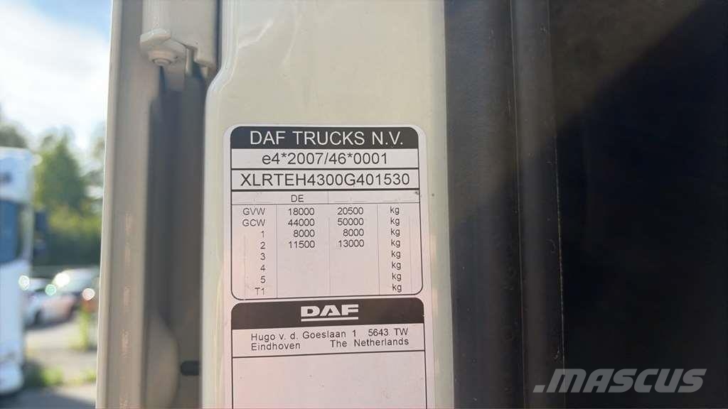 DAF XF480 SZM Kuorma-autoalustat