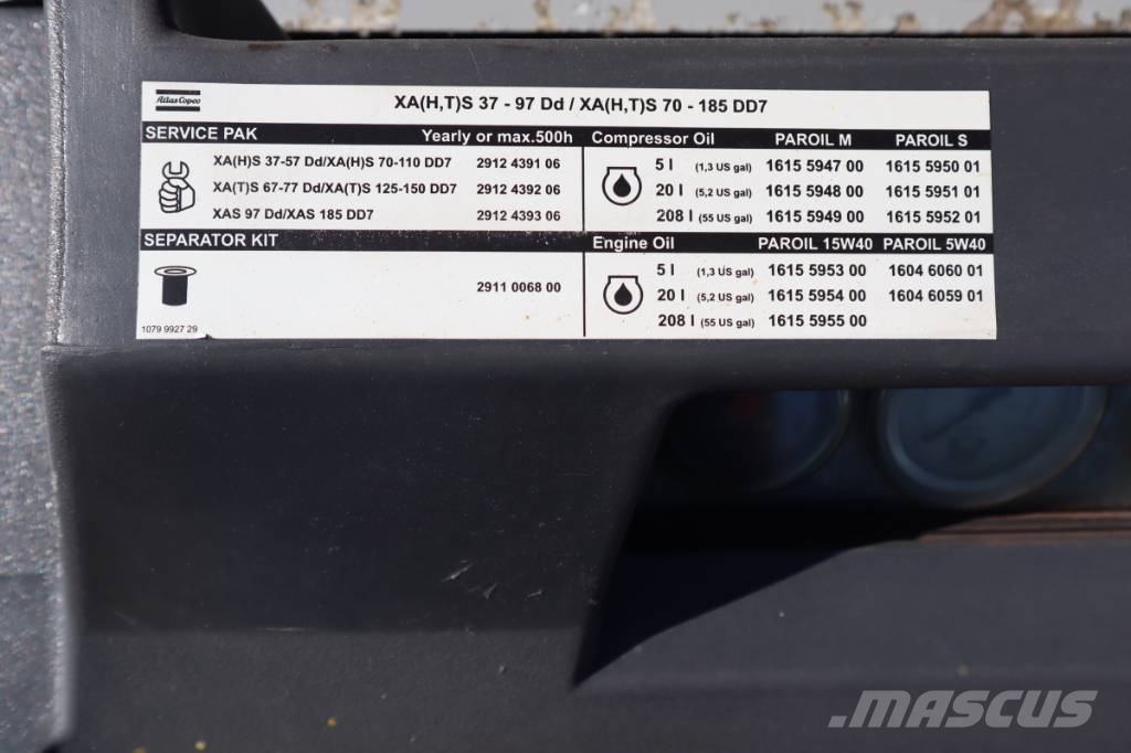 Atlas Copco XAS97 Συμπιεστές