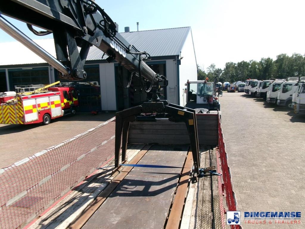 Fruehauf 3-axle platform trailer + Atlas 3008 crane Полуприцепы-платформы/боковая разгрузка