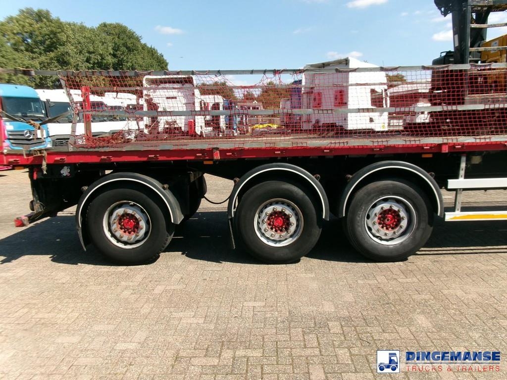 Fruehauf 3-axle platform trailer + Atlas 3008 crane Полуприцепы-платформы/боковая разгрузка