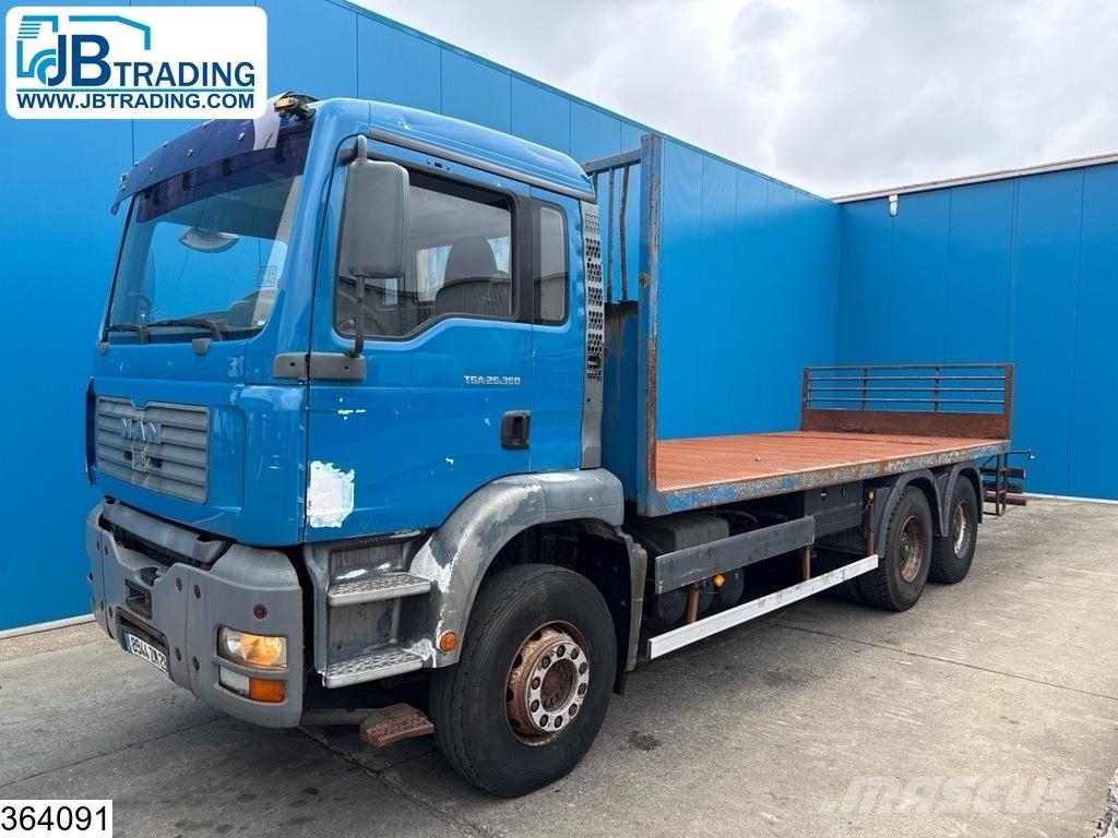 MAN TGA 26 360 6x4, Leaf spring suspension, Manual Camion con sponde ribaltabili
