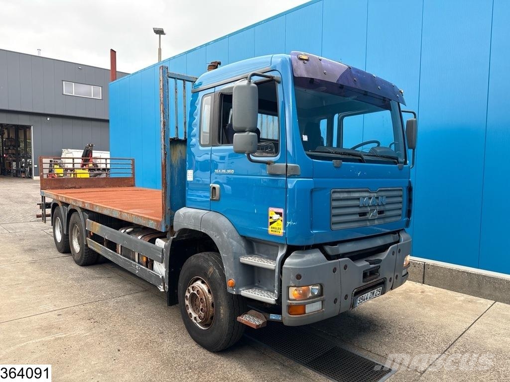 MAN TGA 26 360 6x4, Leaf spring suspension, Manual Camion con sponde ribaltabili