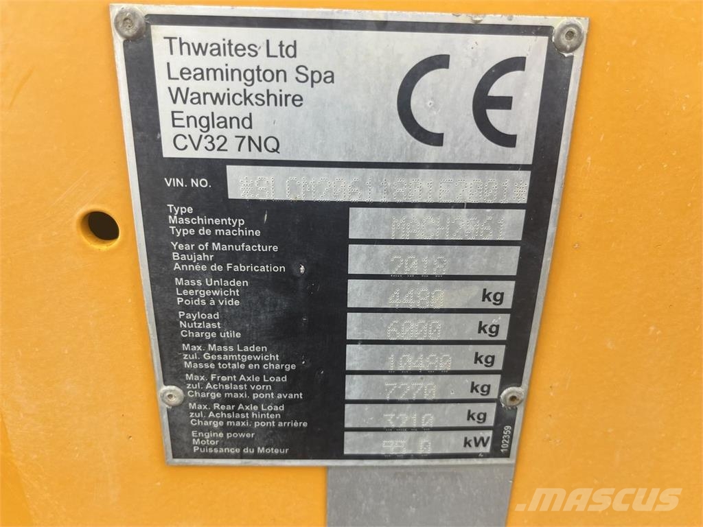 Thwaites 6 TONNE Demperi za gradilišta