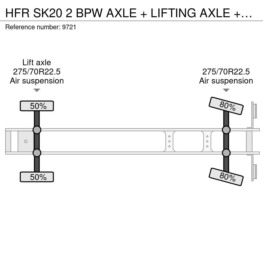 HFR SK20 2 BPW AXLE + LIFTING AXLE + THERMO KING SLXi Semi remorque frigorifique