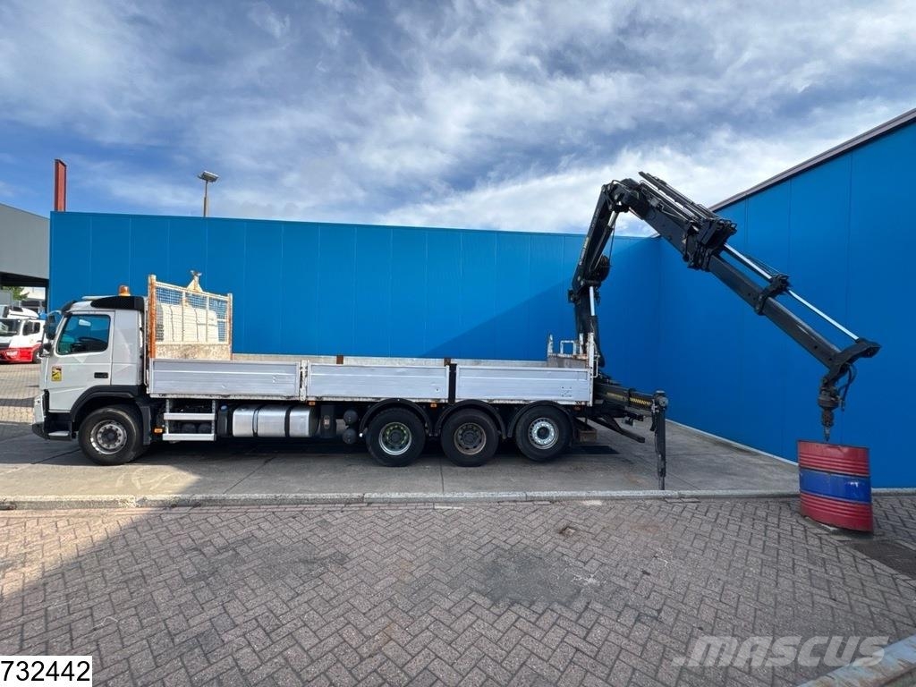 Volvo FMX 410 8x4, EURO 5, Retarder, HIAB, Remote Camiones de cama baja