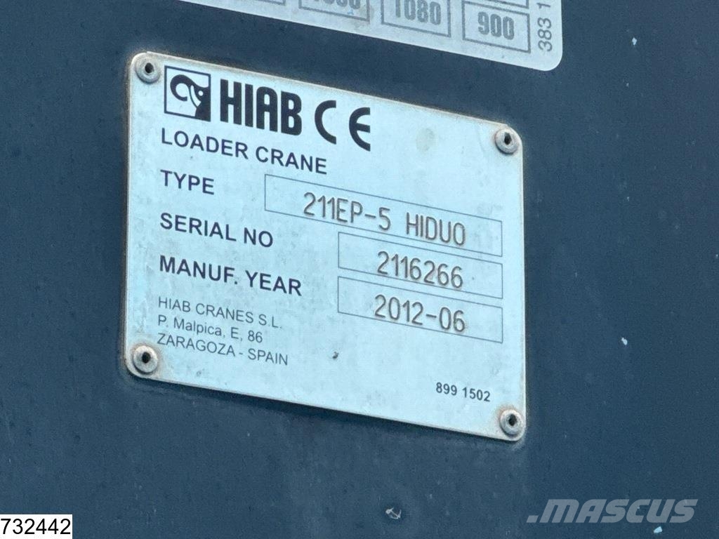 Volvo FMX 410 8x4, EURO 5, Retarder, HIAB, Remote Camiones de cama baja