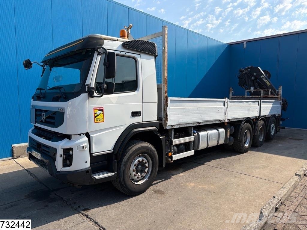 Volvo FMX 410 8x4, EURO 5, Retarder, HIAB, Remote Camiones de cama baja