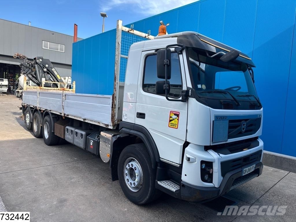 Volvo FMX 410 8x4, EURO 5, Retarder, HIAB, Remote Camiones de cama baja