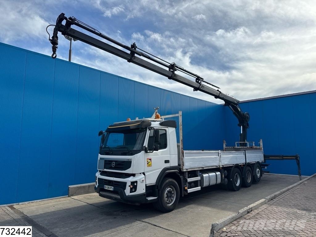 Volvo FMX 410 8x4, EURO 5, Retarder, HIAB, Remote Camiones de cama baja