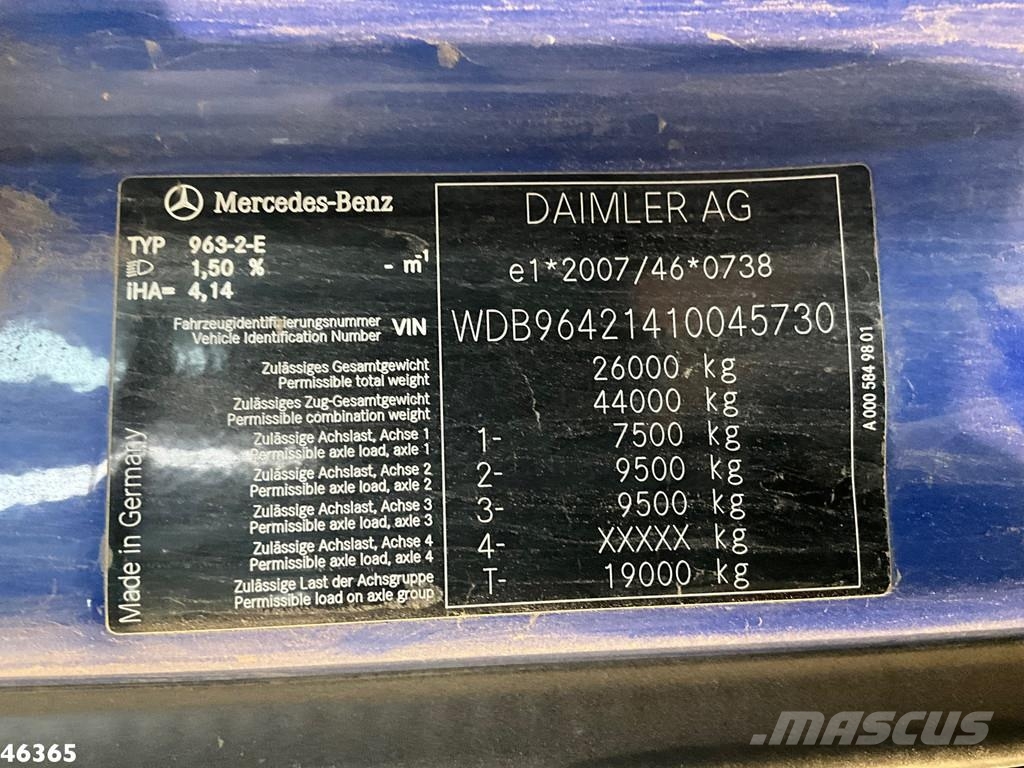 Mercedes-Benz Arocs 2645 6x4 Euro 6 Manual Full Steel Meiller 10 Tipper trucks