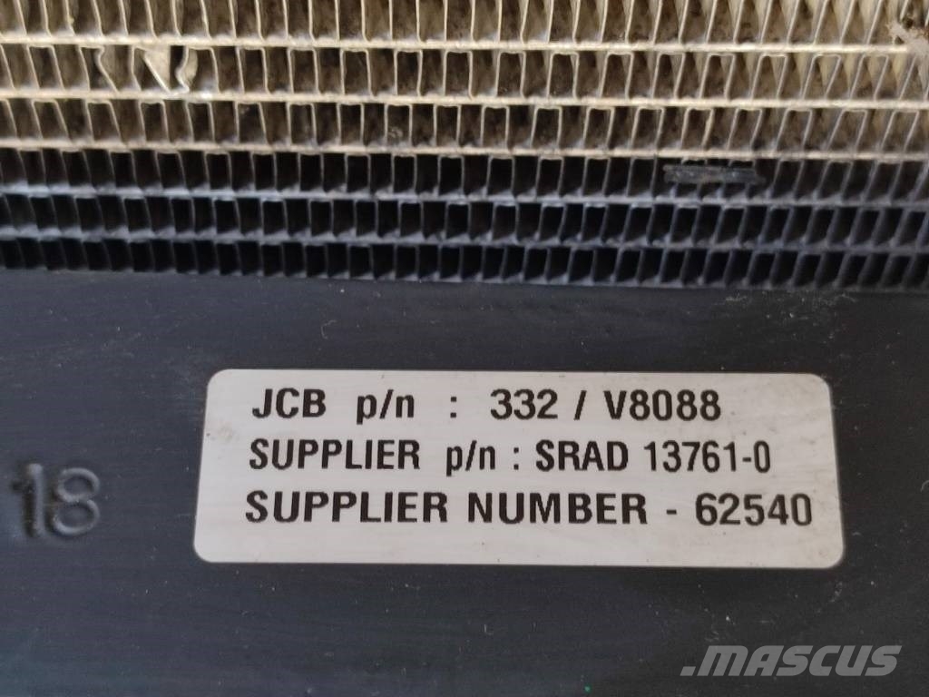  Radiator unit 332/V8088 JCB 332/V8088 JCB Radiateurs