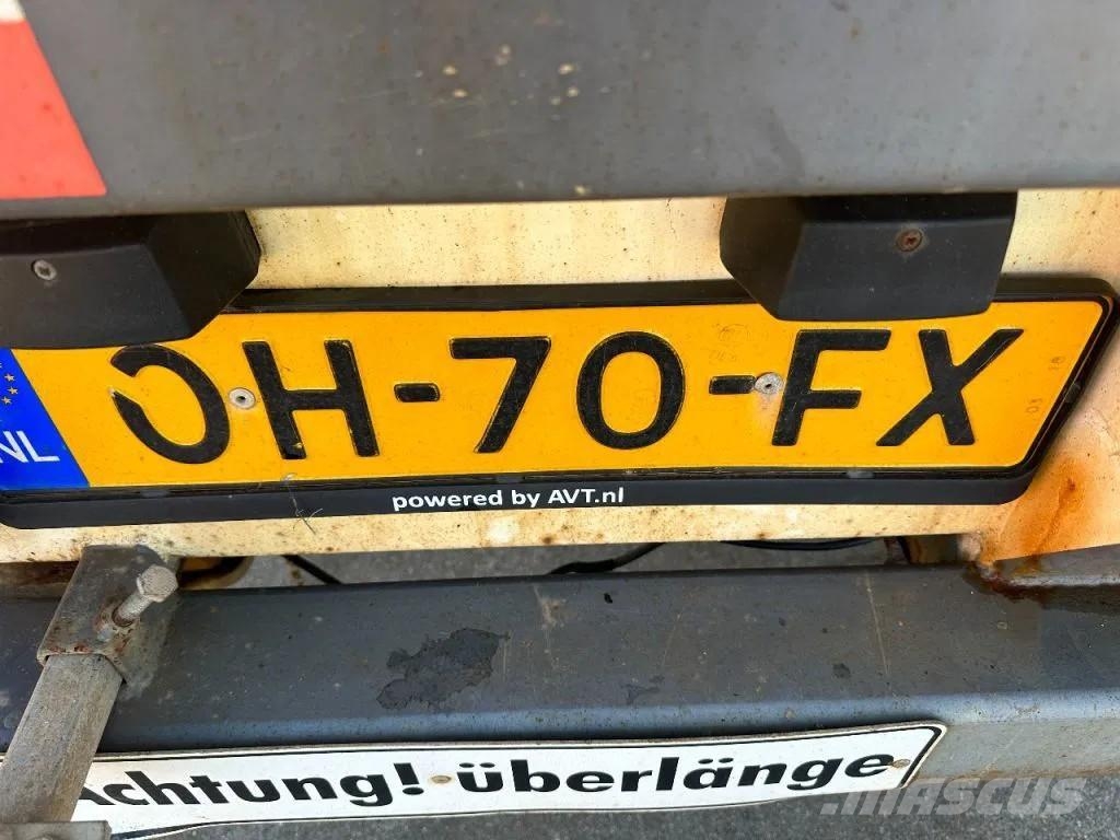 Broshuis 3 X EXTENDABLE TOTALE 42 M + EXTENSION TRACK DEFEC نصف مقطورة مسطحة منخفضة