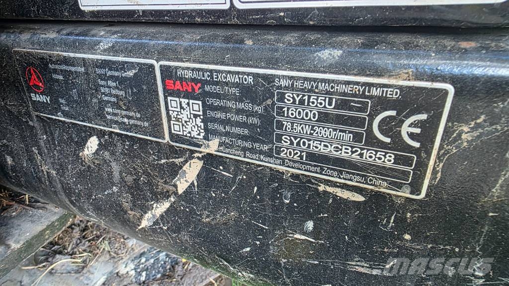 Sany SY 155 U Vikšriniai ekskavatoriai