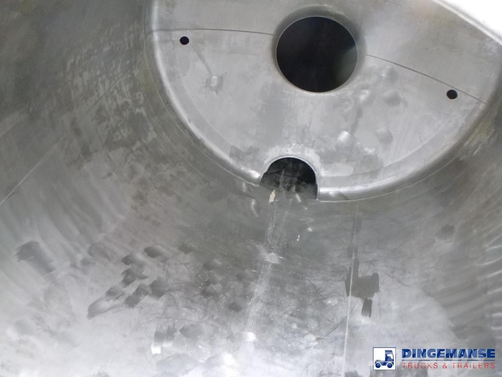 Van Hool Chemical tank inox L4BH 30 m3 / 3 comp Tankauflieger