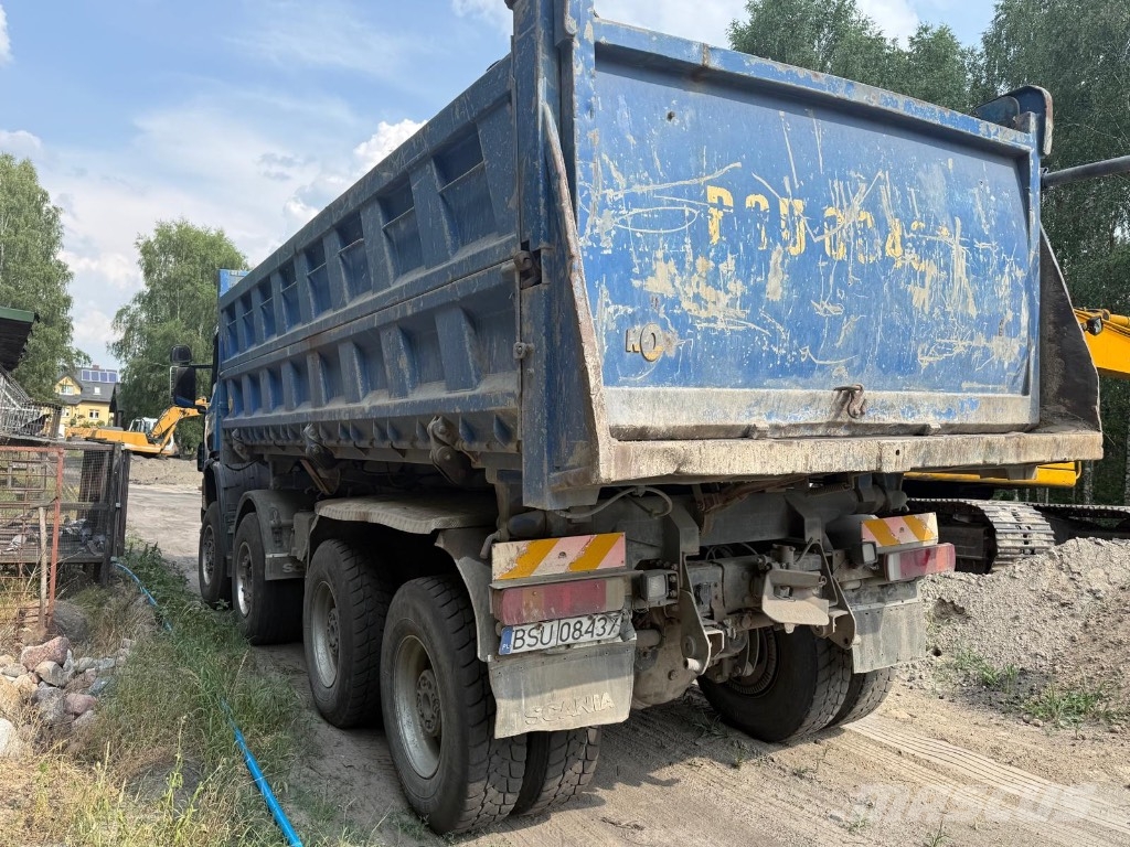 Scania 124 PDE 8x6 wywrotka / hydroburta Kipper