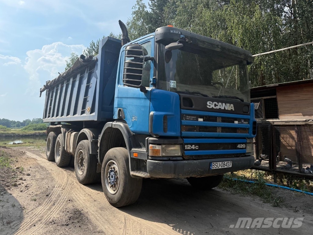 Scania 124 PDE 8x6 wywrotka / hydroburta Kipper