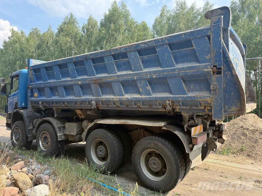 Scania 124 PDE 8x6 wywrotka / hydroburta Kipper