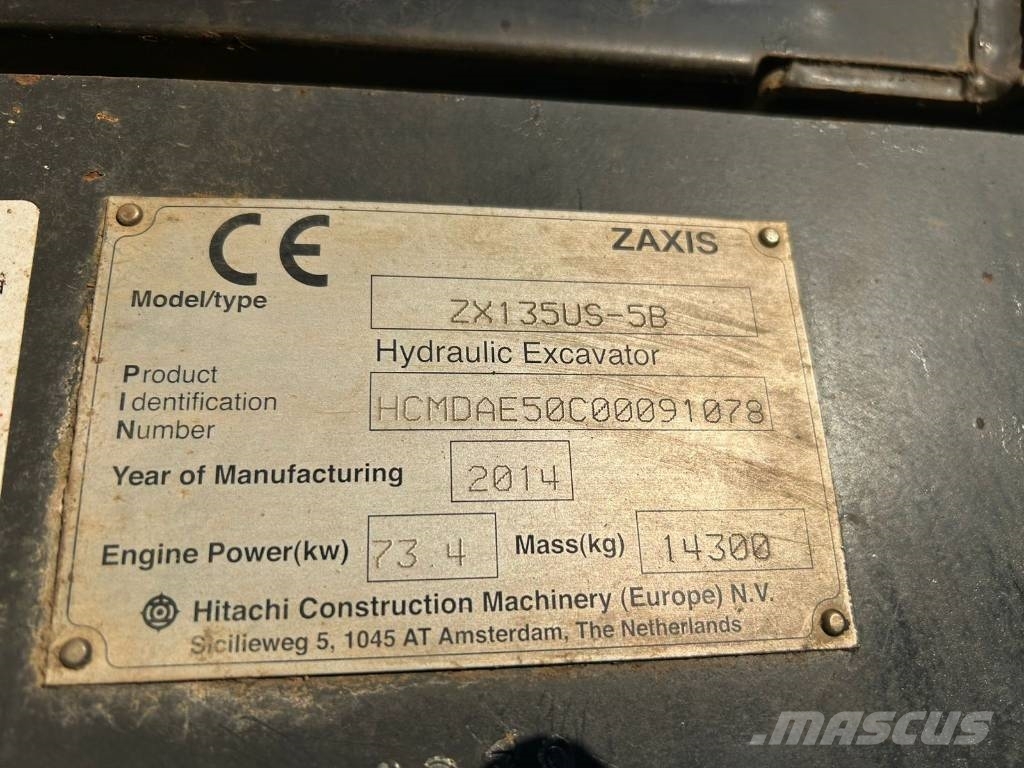 Hitachi Hitachi ZX135US-5B Raupenbagger
