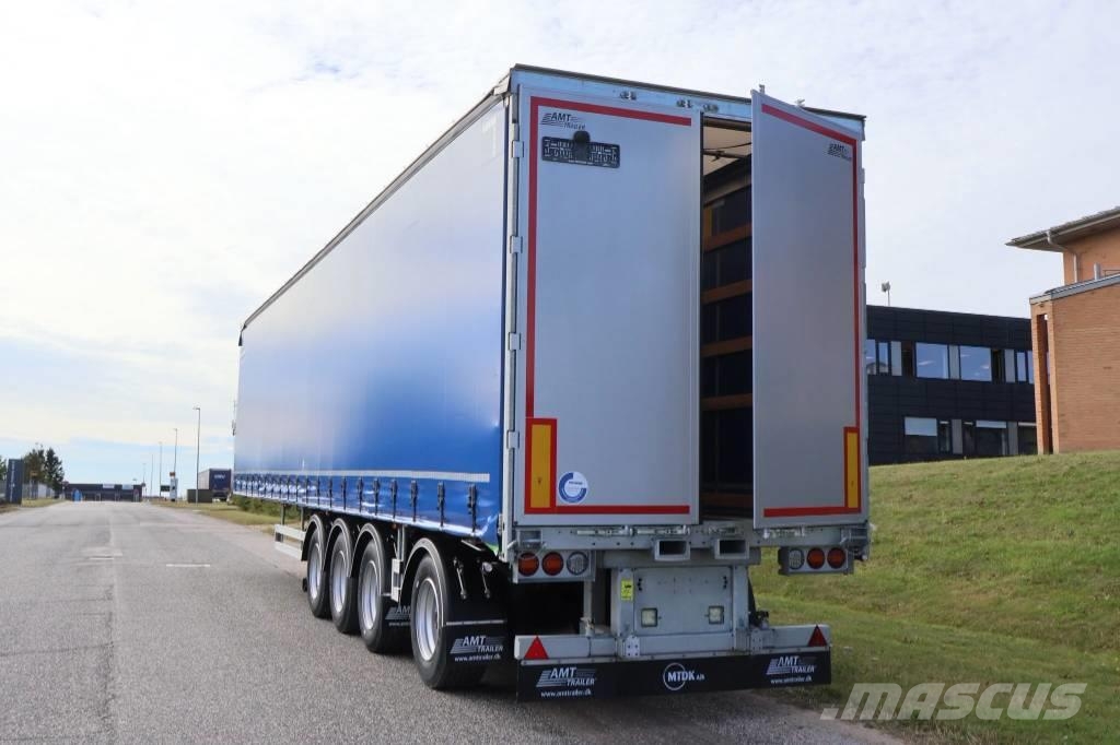 AMT CI400 4 akslet city-gardintrailer نصف مقطورات بباب جانبي