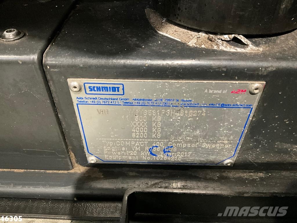 Schmidt Cleango 500 Compact Euro 6 with 3-rd brush Ielu tīrāmās mašīnas
