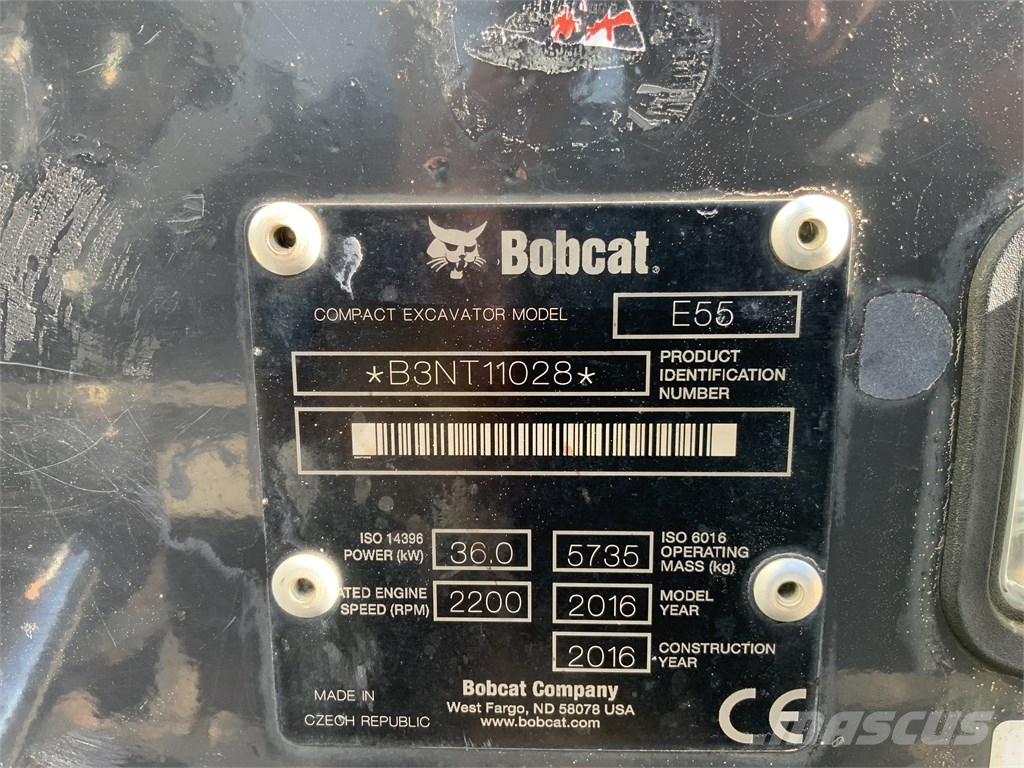 Bobcat E 55 Мини екскаватори < 7 т