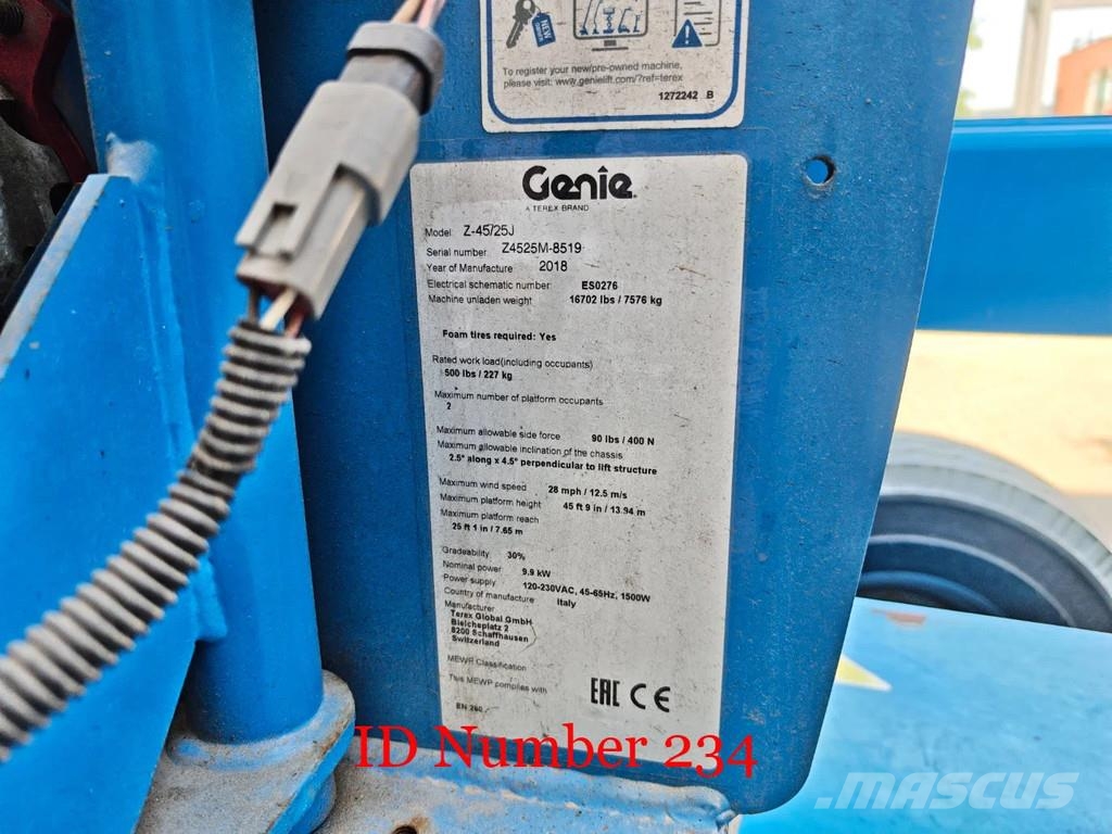 Genie Z45/25J Bi-Energy Zglobne podizne platforme