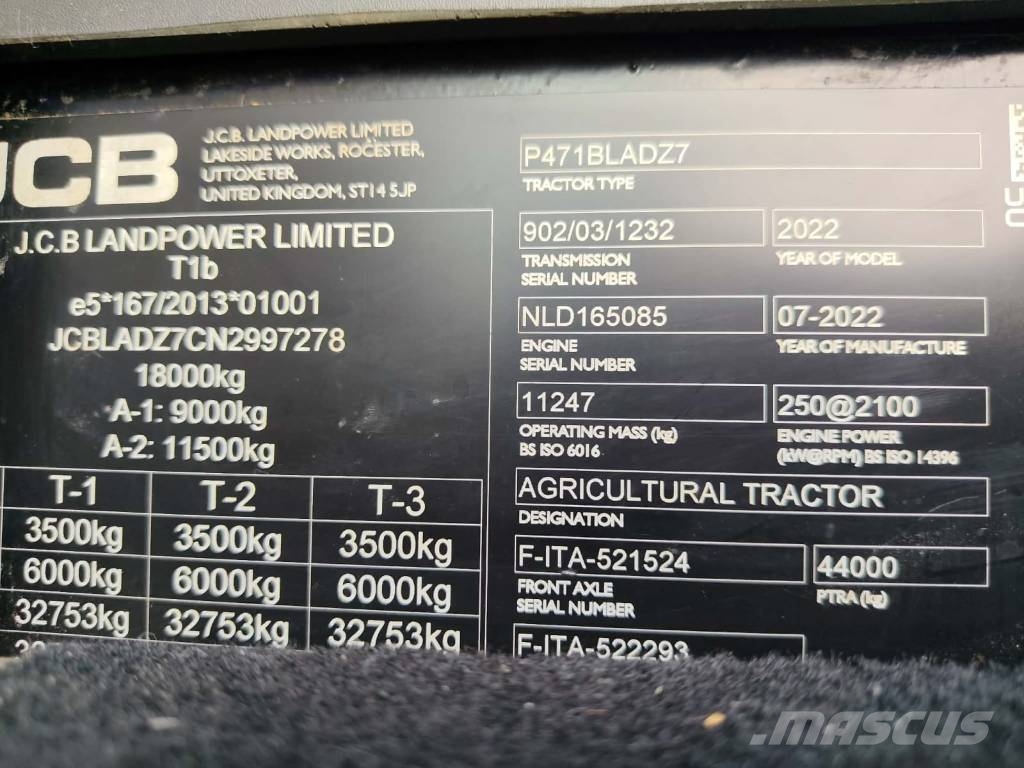 JCB Fastrac 8330 iCON Tracteur