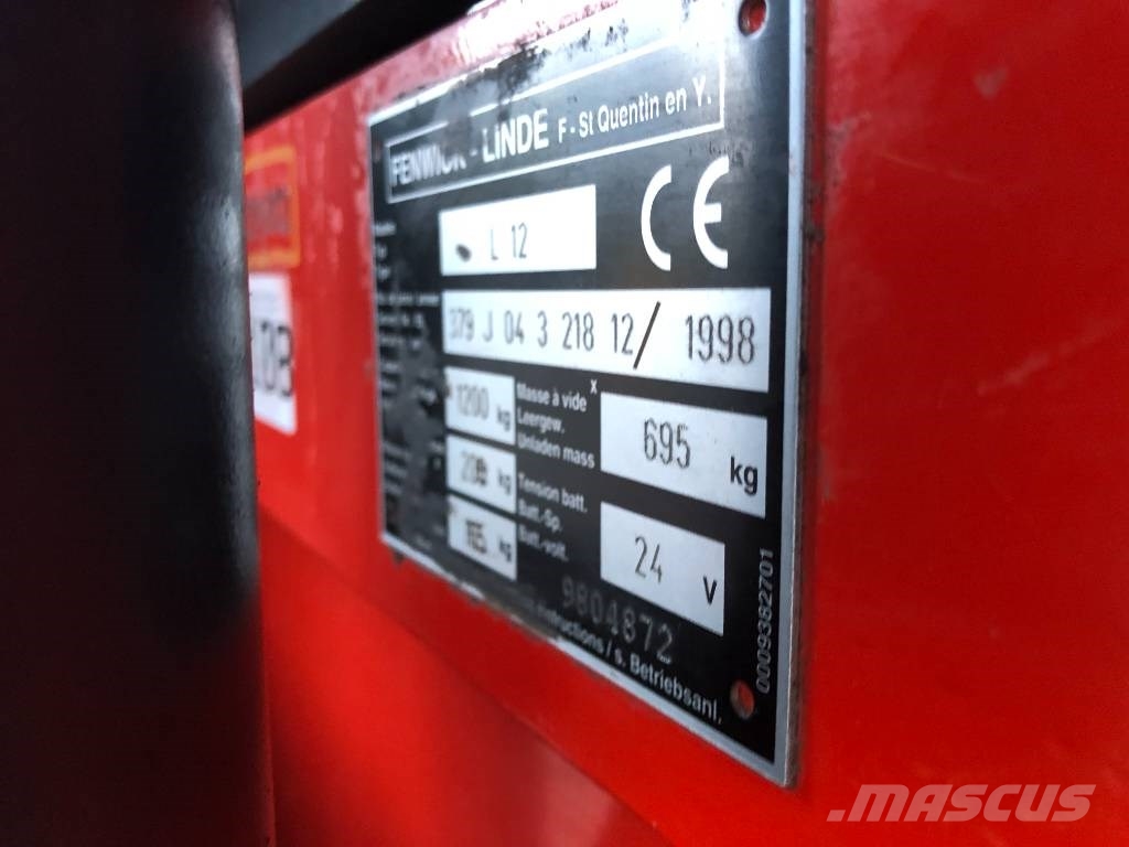 Linde L 12 V-3108 OB Ročni električni viličar