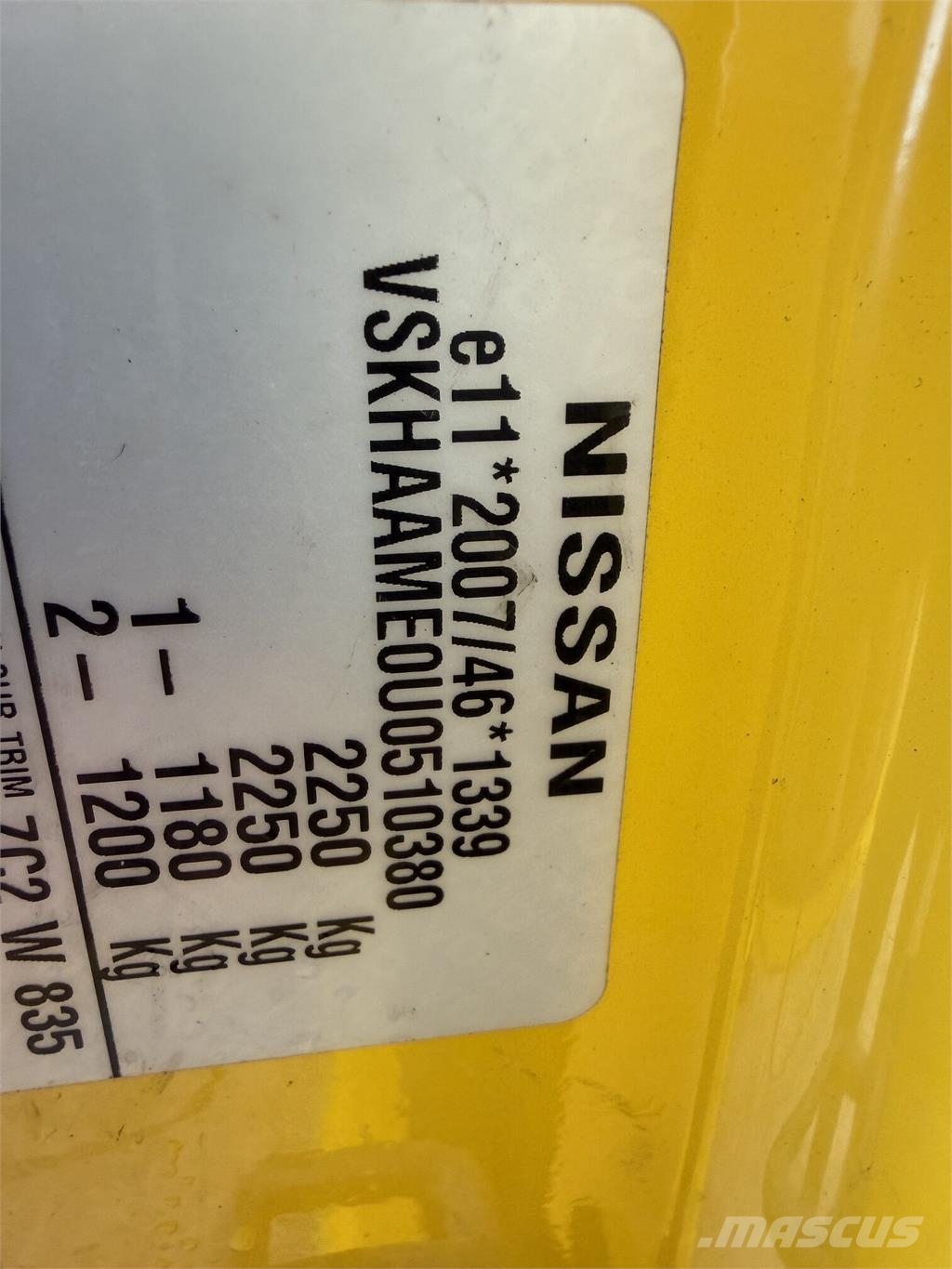 Nissan e-NV200 VIN 380 Lengvieji automobiliai