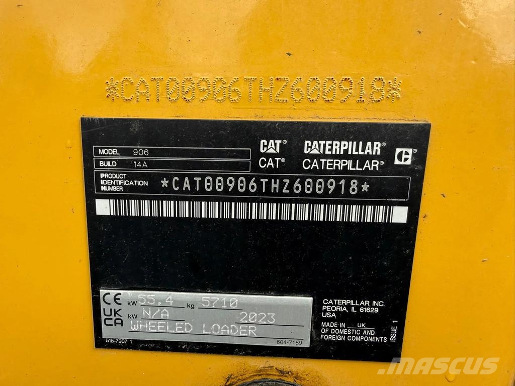 CAT 906 | With pallet forks | With Folding bucket | 35 Rataslaadurid