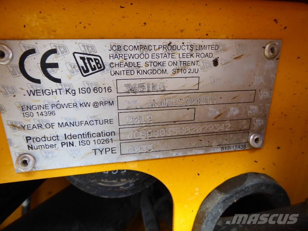 JCB 8035 ZTS - TOPZUSTAND - Minibagger < 7t