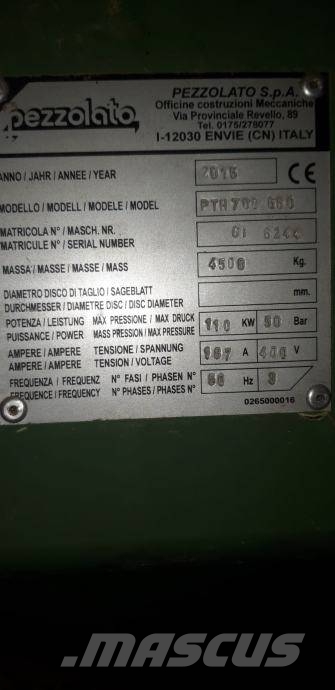 Pezzolato Pth 700-660 ماكينات تقطيع أخشاب الحراجة