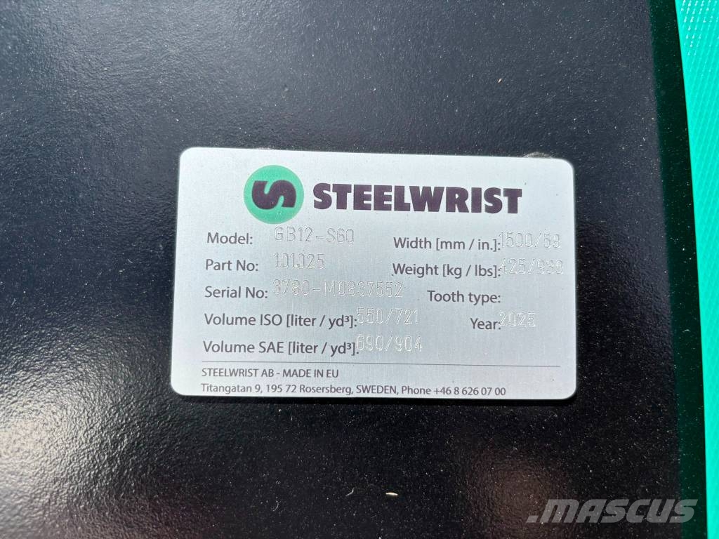 Steelwrist Tilt Luiskakauha 1500mm / 690L S60 Cucharones