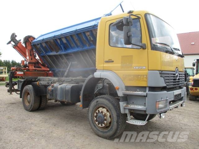 Mercedes-Benz 1828 AK Kran Camion ribaltabili