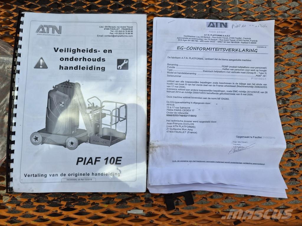 ATN PIAF 10E Andere liften en hoogwerkers