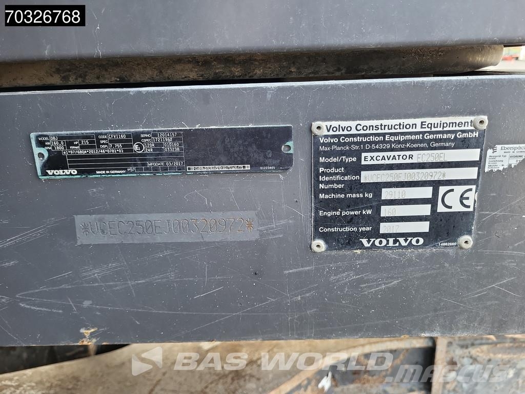 Volvo EC250 E L GPS Excavadoras de cadenas