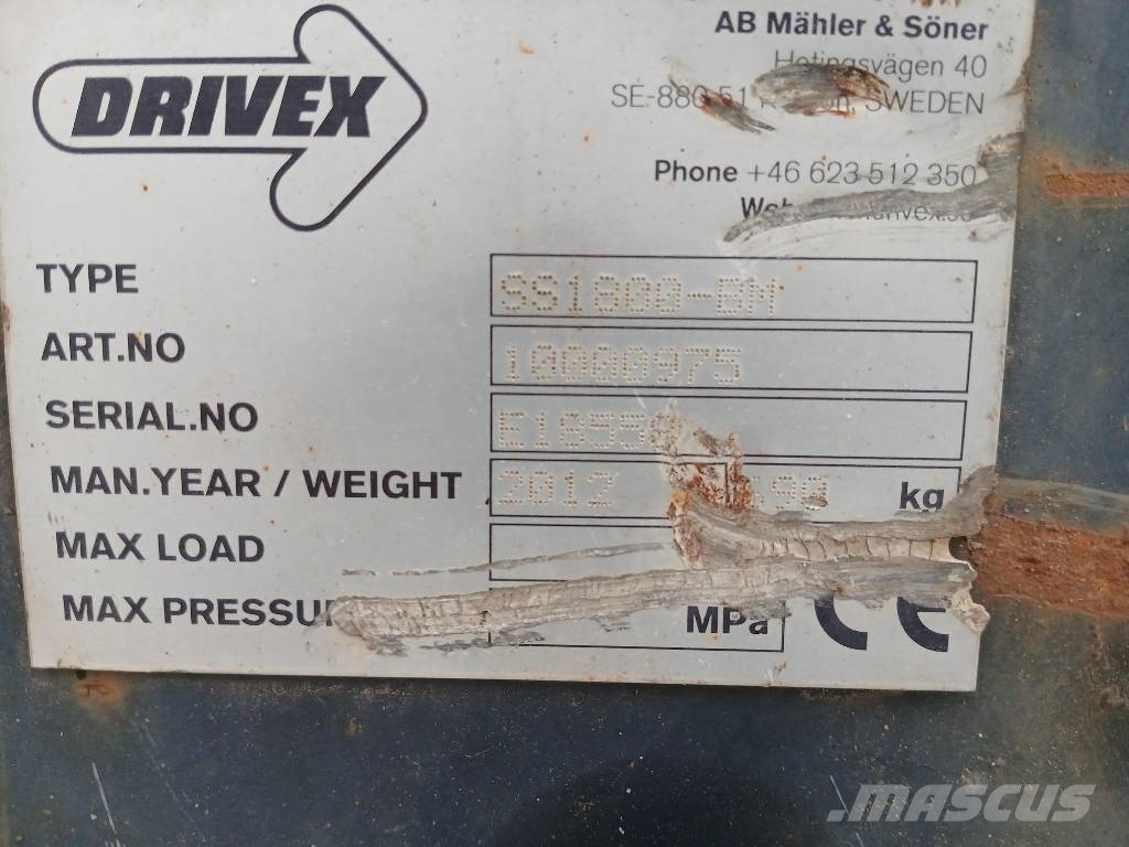 Drivex SS 1800-BM, Sandspridarskopa, V: 1800L, B:2450mm Benne