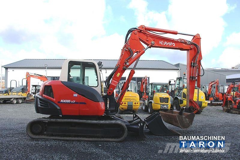 Kubota KX080-3 Alpha (wie KX080-4 ECR88 307 PC80 TB290) Minibagger < 7t