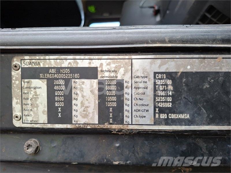 Scania R 620 V8 6x4 Penz 15Z 9.50 Euro.5 Transporte de madera