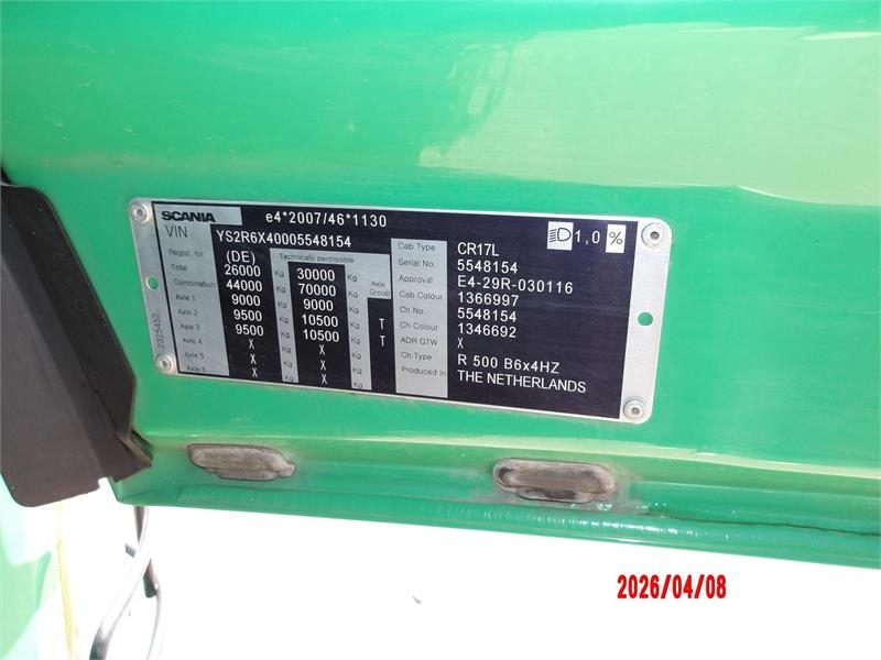 Scania R500 XT 6x4 Euro 6 Ebert شاحنات أشجار