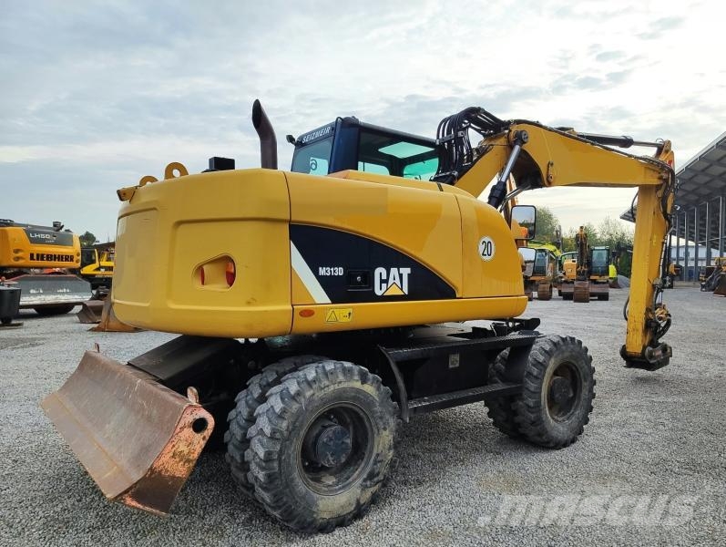 CAT M313D 휠 굴삭기