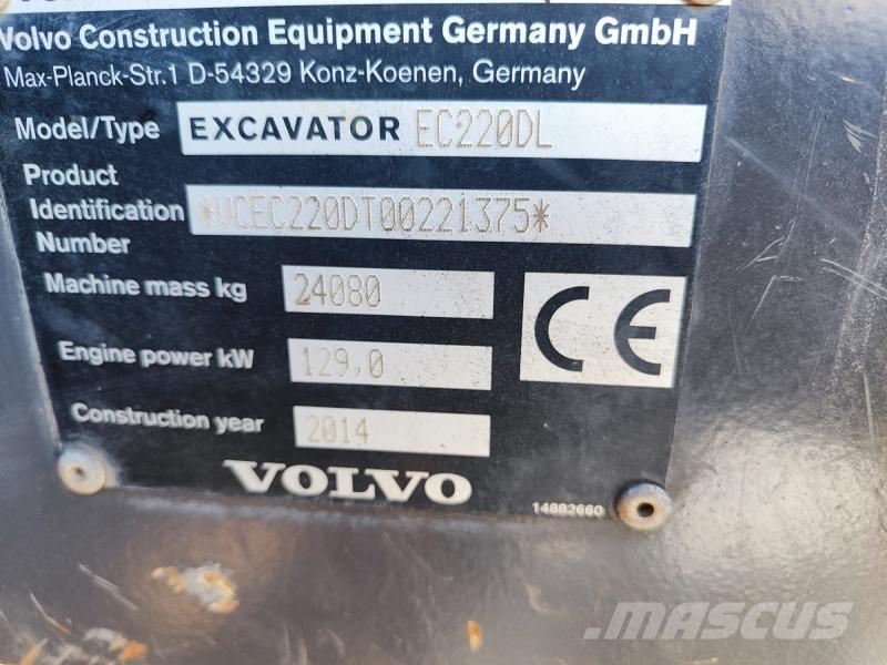 Volvo EC220DL Paletli ekskavatörler
