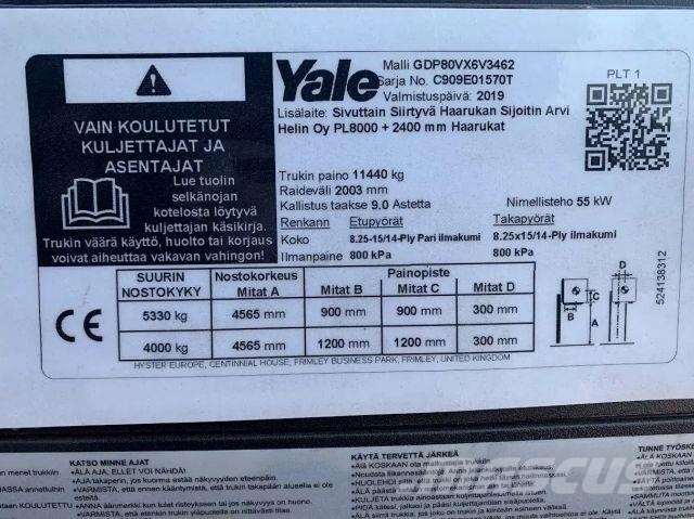 Yale GDP80 VX Dizelski viljuškari